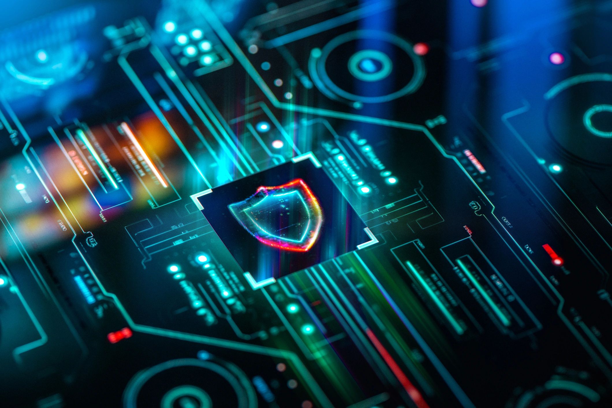 Cybersecurity shield representing backup and disaster recovery protection