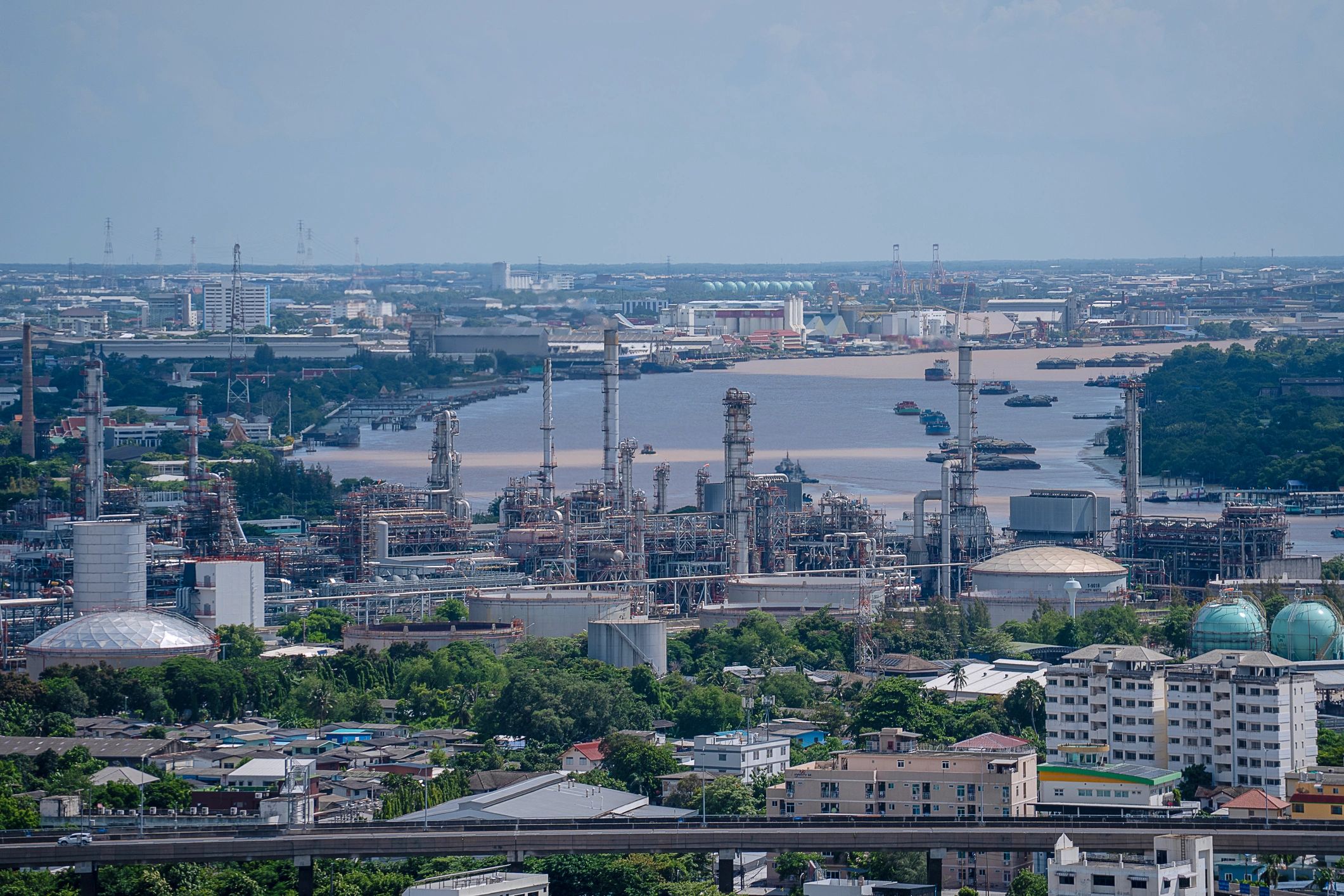 Large-scale industrial infrastructure representing enterprise-grade cloud operations